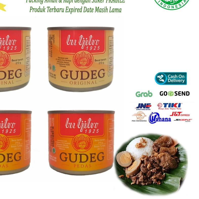 

☎ Gudeg Kaleng Bu Tjitro Paket Original Pedas Special Promo Isi 4Pcs ◄