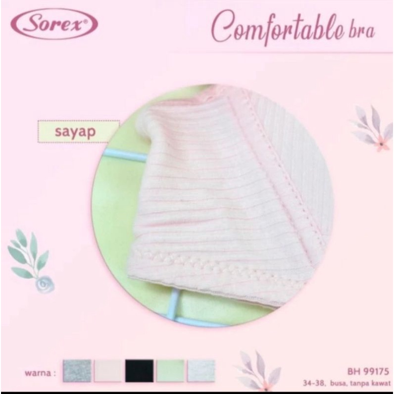 Bra bh Sorex Busa tanpa kawat 99175