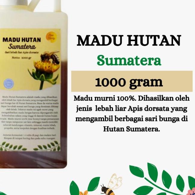 

☃ Hutan Asli Murni Raw Honey 1000 Gram ♪