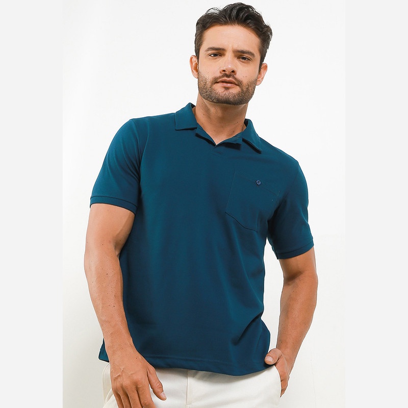 Tolliver Hawaiian Polo Shirt Pria