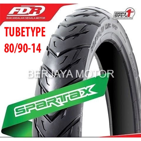 BAN MOTOR MATIC RING 14 FDR SPARTAX 80/90-14 BAN DEPAN MATIC