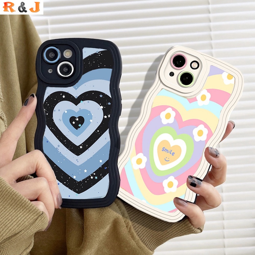 IPHONE  Case Iphone14 14 Pro MAX IPhone13 Pro MAX 11PRO 11PRO MAX 12 12Pro MAX XR XS MAX Iphone6 6S 7 8 Plus SE 2020 Multicolouredl Jahitan Love Flower Fashion Kreativitas Cover