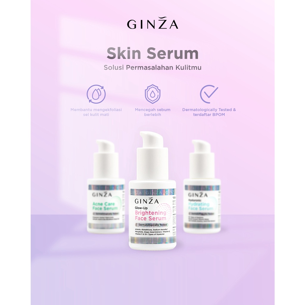 Ginza dermatologically tested face serum 30ml