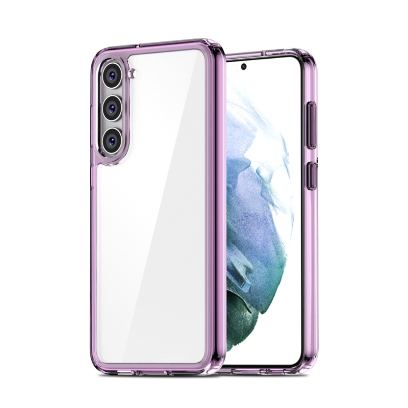 Zzz Shockproof-Case Phone-Shell Soft PC+TPU Bumper-Sleeve Untuk S23/S23 Plus/S23 Ultra