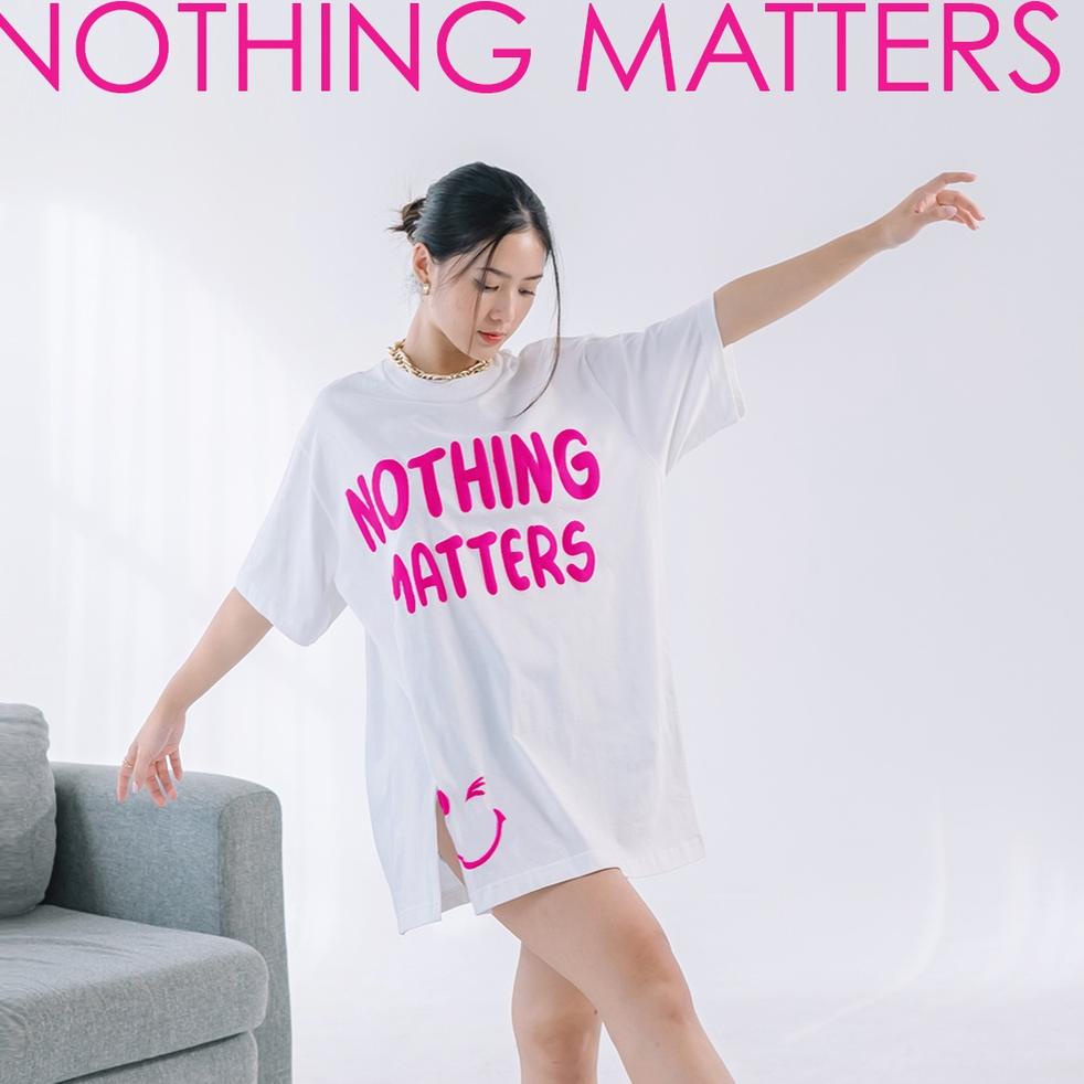 SIAP KIRIM Nomitee's Nothing Matters Oversize Tshirt Wanita Lengan Pendek
