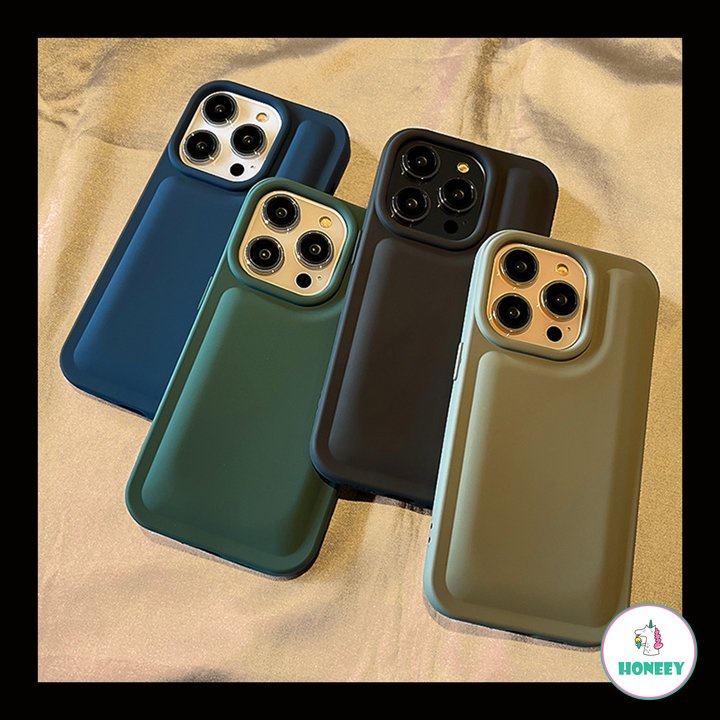 IPHONE Korea Lucu Morandi Warna Polos Ponsel case Untuk Iphone14 13 12 Pro Max case Iphone11Cantik Silikon Lembut Shockproof Penutup Belakang