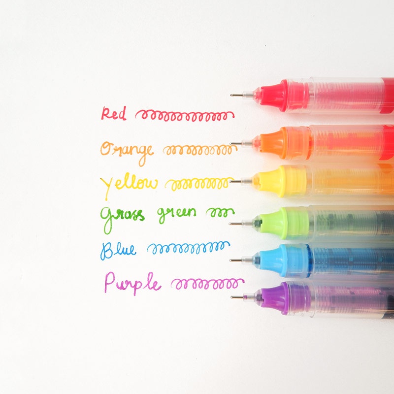 

Terlaris ✨ -RAINBOW RETRO NEEDLE POINT PEN SET 6 PC- 2.2.23