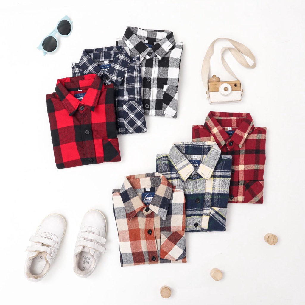 KEMEJA FLANEL ANAK LENGAN PANJANG / KEMEJA FLANEL PREMIUM