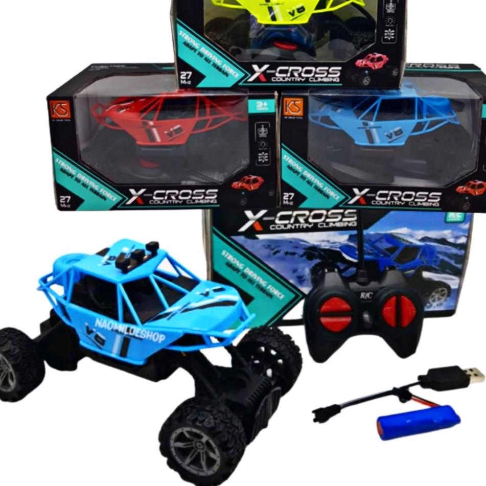 Baru Viral Remote Control Mobil Jip x cross country climbing Mainan Rc Off Road Jeep Ban Karet Mobil