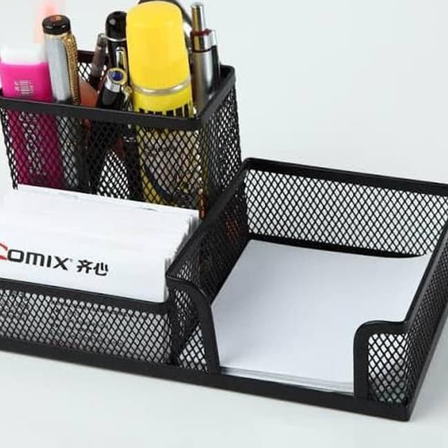 

Terlaris ✨ -s7 Memo Holder Panjang 3 Sekat Desk Set Organizer Tempat Pensil Meja Pen (Readystock)- 2.2.23