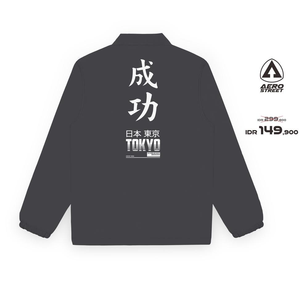 RECOMENDED Aerostreet Coach Jacket Tokyo Abu Tua Jaket DBDAA