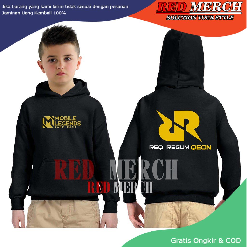 jaket hoodie anak ML mobile legends esports rrq hoshi