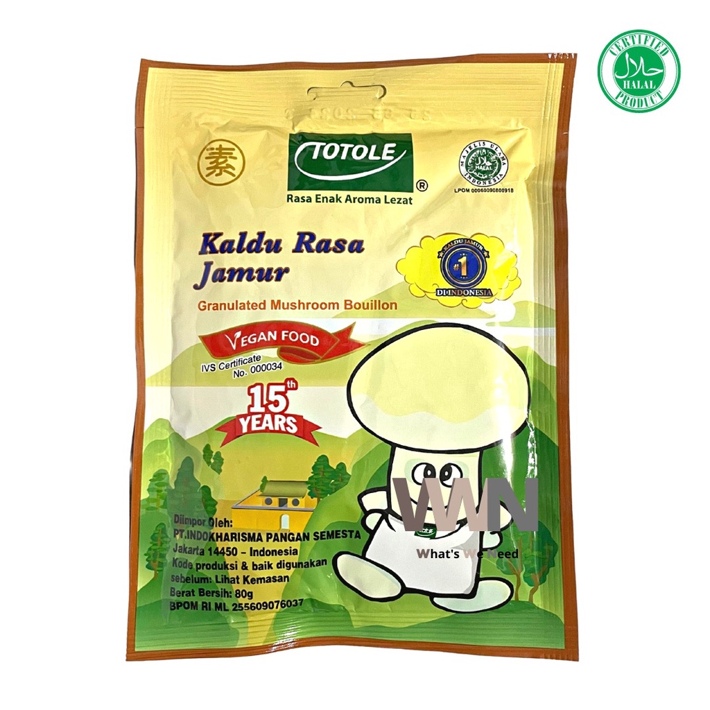 

Totole Kaldu Jamur NON MSG 80gr / Vegan / Kaldu Jamur (HALAL)