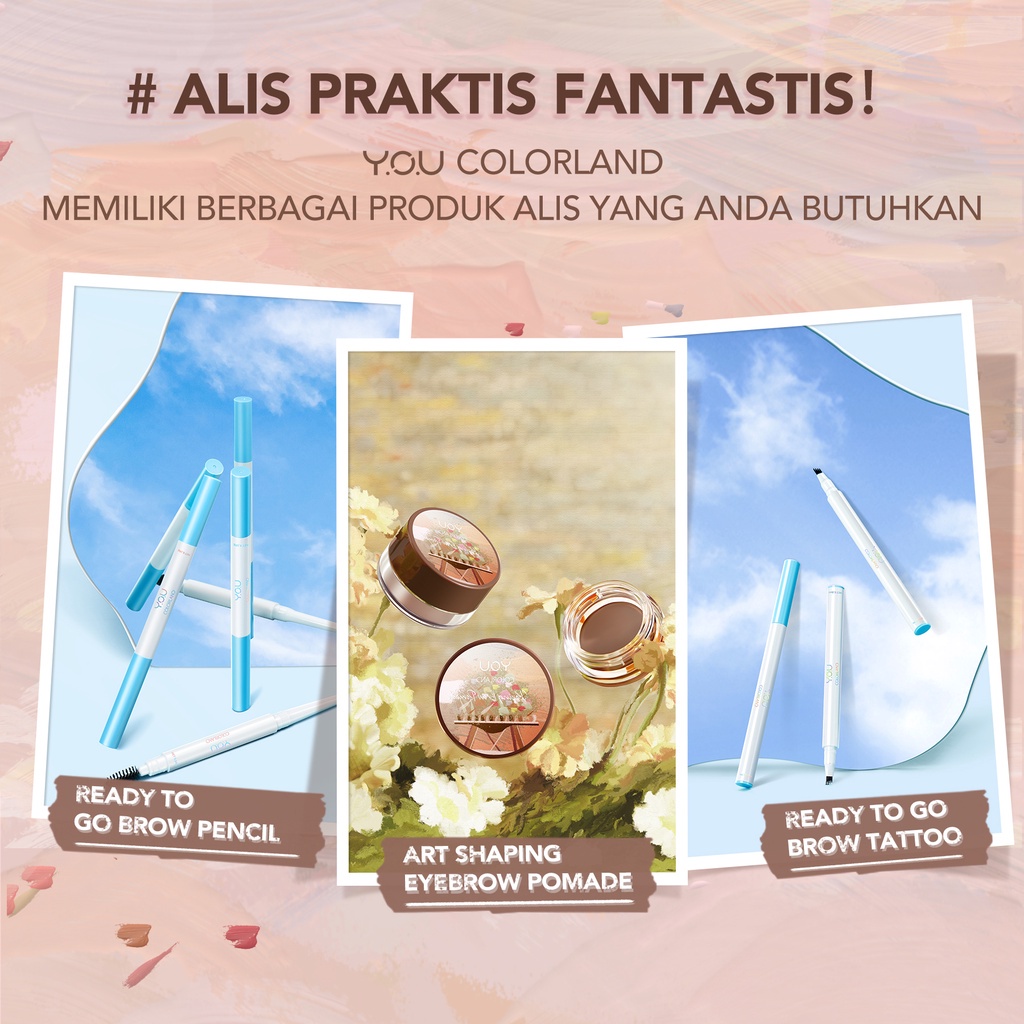 [BPOM][100%ORI&amp;READY]YOU Colorland Art Shaping Brow Pomade | Waterproof | Pomade Alis