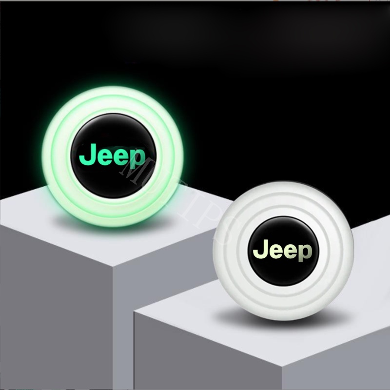 JEEP Jeep4per8 /12 /16Pcs Baru Luminous Type Car Door Trunk Anti Shock Tabrak Pad Silikon Stiker Mengurangi Kebisingan Penyangga Untuk Wrangler jk Renegade Kompas 2022 Willys Cherokee xj