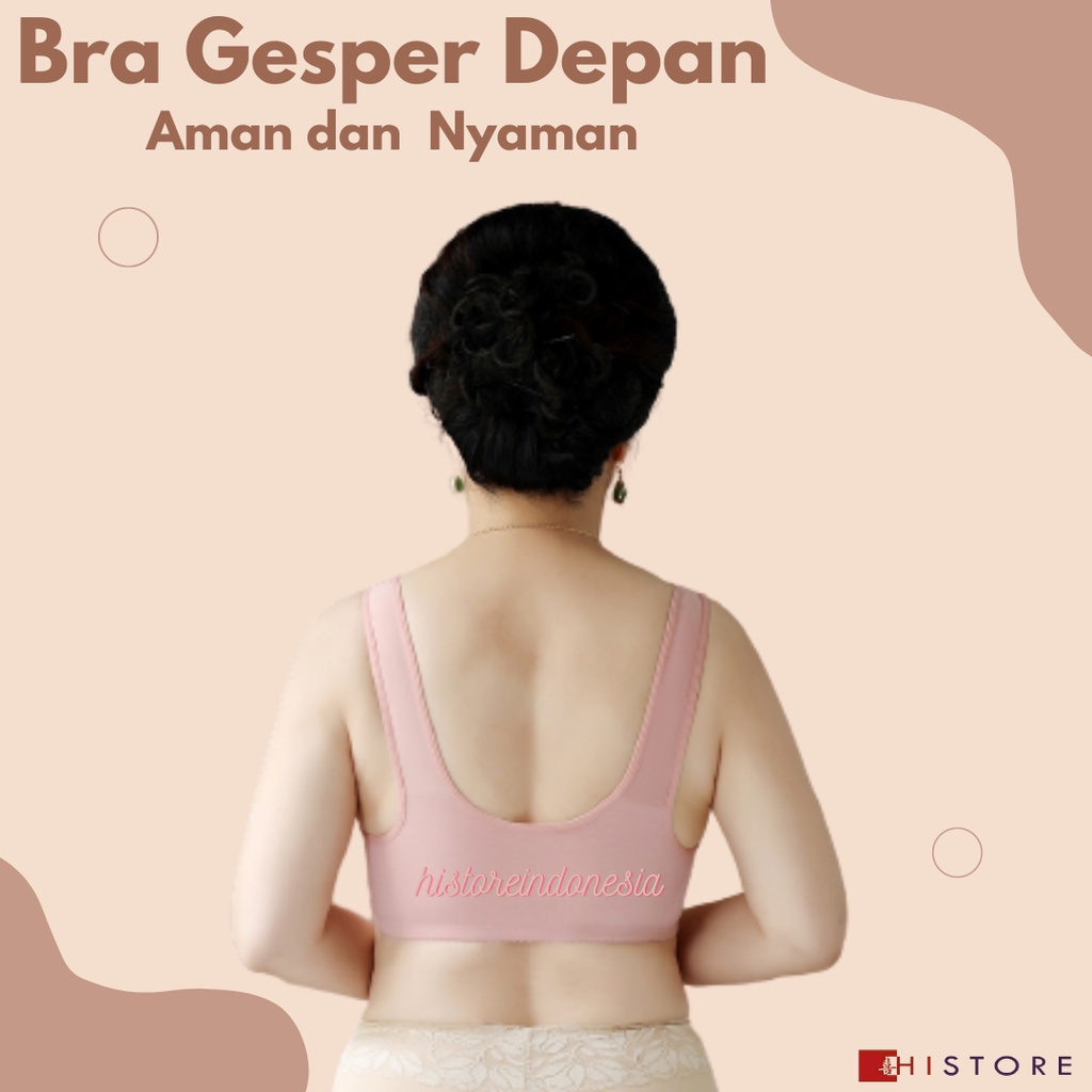 [HI] Bra Seamless Push Up Nirkabel Gesper Depan 2091 Wanita Paruh Baya dan Tua