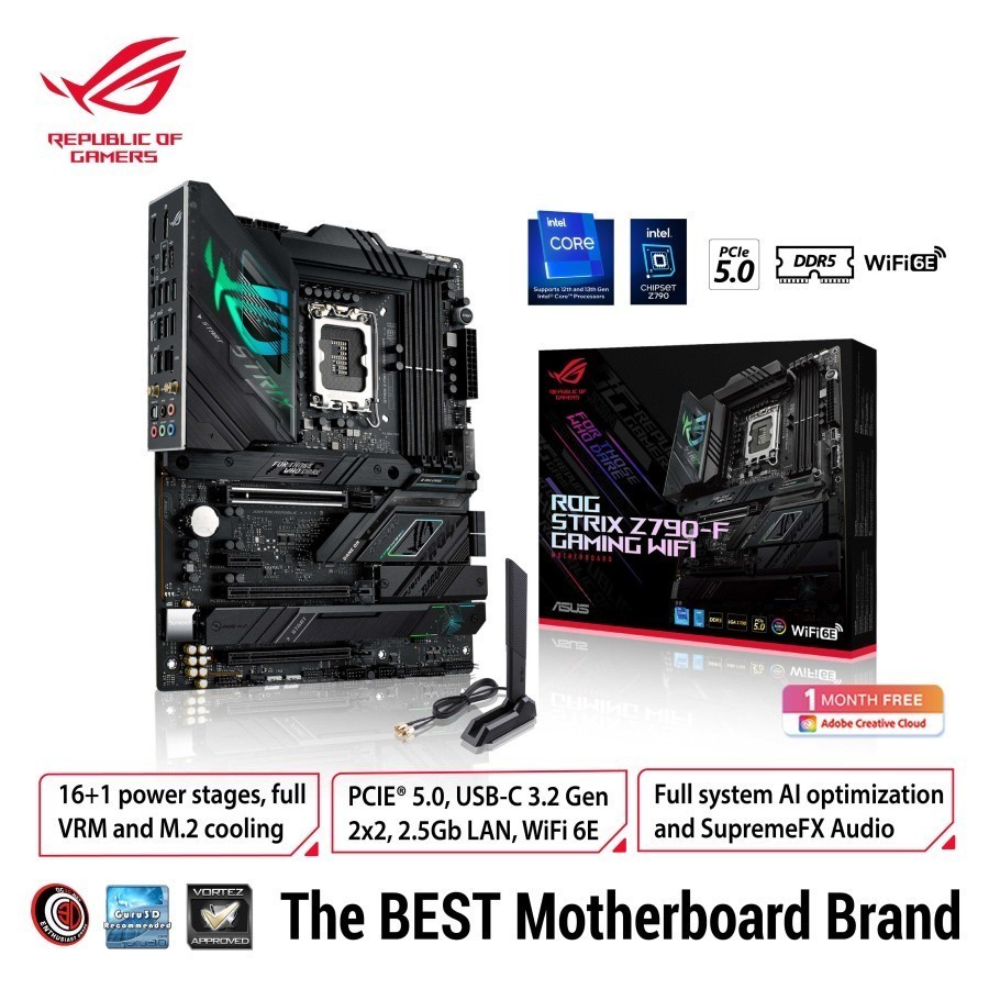 ASUS ROG STRIX Z790-F GAMING WIFI | Intel Z790 LGA 1700 DDR5 ATX