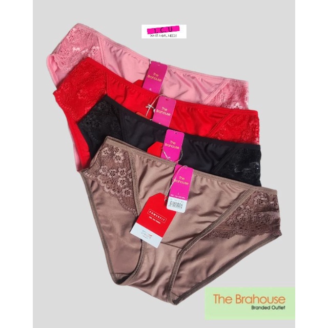 Celana Dalam Renda Wanita Panty Lace Original The Brahouse B02-1247 Size M L XL