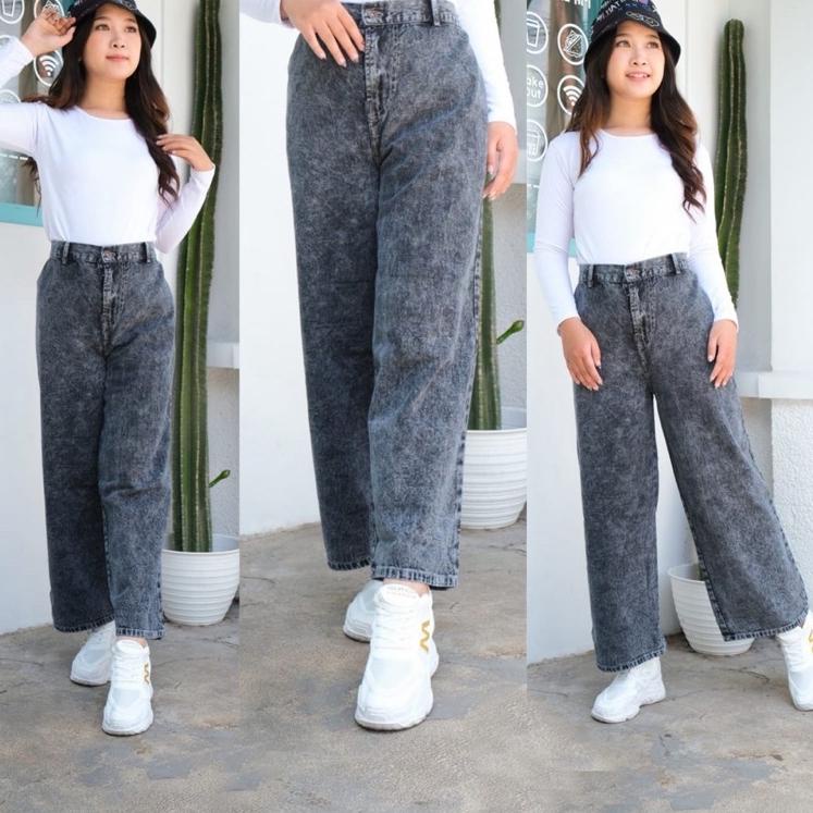 Big Sale CELANA JEANS KULOT SNOW KULOT JEANS WANITA KULOT JEANS HHWAIST KULOT JEANS SNOW BLUE SNOW B