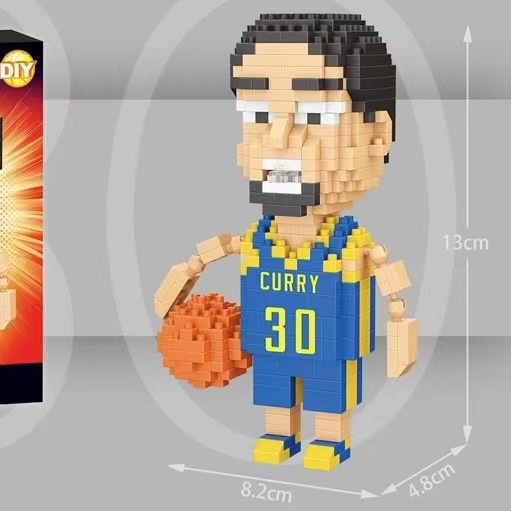 Kompatibel Dengan Lego Blok Bangunan Basket NBA Bintang Merakit Lakers Kobe James Harden Curry Compatible Lego Hadiah