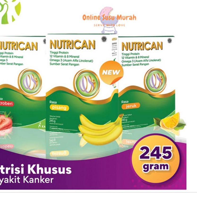 

✴ NUTRICAN SUSU TINGGI PROTEIN KHUSUS PASIEN KANKER 245 GRAM ➳