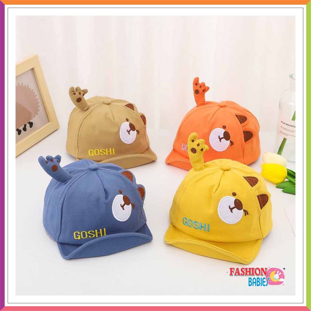 BEAR BASEBALL HAT 3D IMPORT | TOPI CAP IMPORT / TOPI ANAK USIA 1-4 TAHUN UNISEX