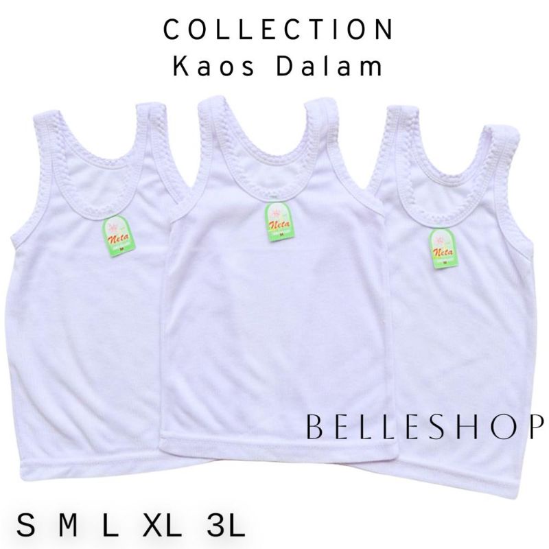 12 Pcs Singlet Anak / Kaos Dalam Anak Premium Warna