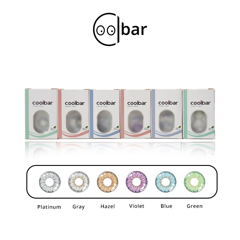 COOLBAR Softlens  Minus lensa kontak warna diameter 14.2 MM  soflen soplen mata pink rabbit soflens (0.00 s/d -3.00)