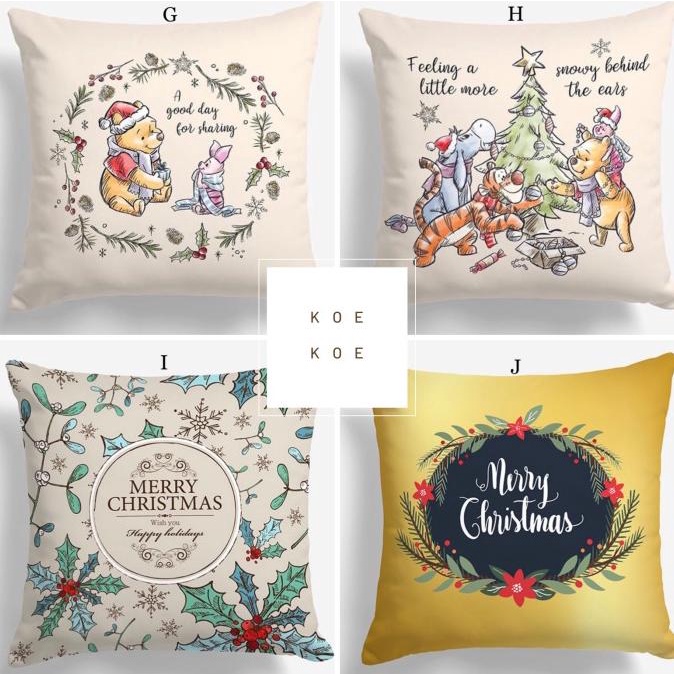 DISKON sarung bantal sofa natal christmas 40x40