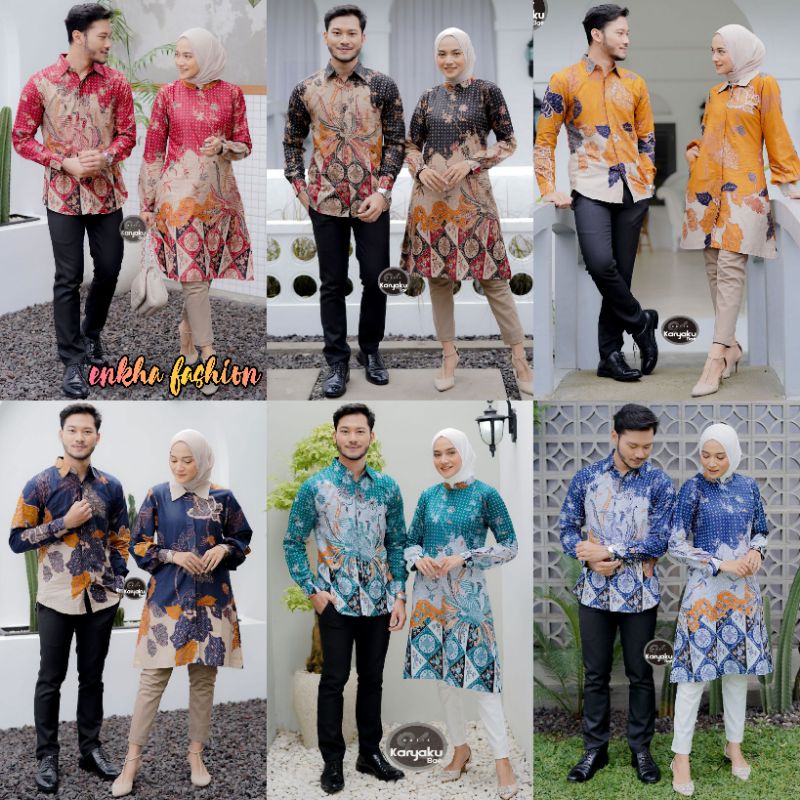 Batik couple modern batik couple keluarga size M L XL XXL