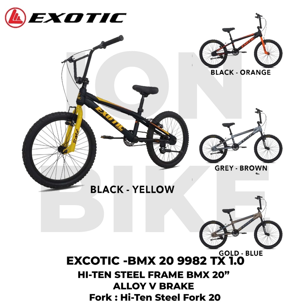 Sepeda Bmx 20 Exotic 9982 TX1.0 Terbaru Kids Bike Freestyle Murah Anak Laki - Laki Murah Awet Kuat 9