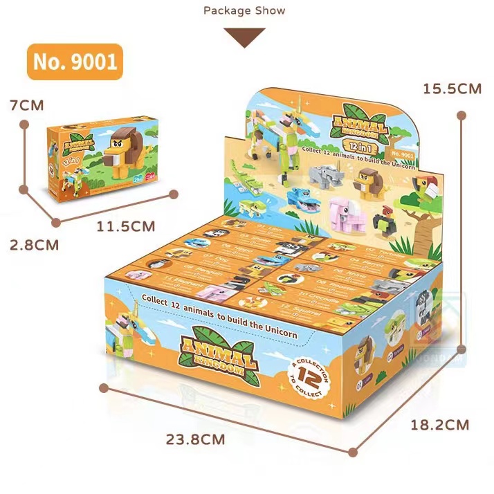 Kompatibel Lego Rakitan Blok Bangunan Partikel Kecil Animal 12 Zodiak Lego Building Blocks Educ