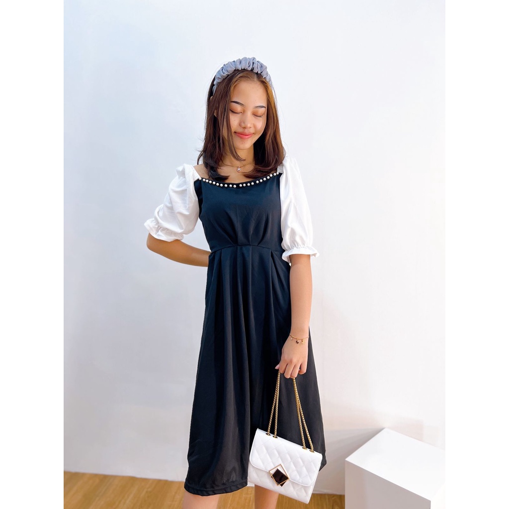 HS - JENNIE DRESS / FLOWY MIDI DRESS / FASHION WANITA KOREA