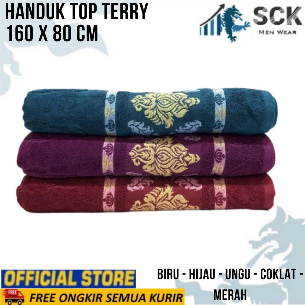 Handuk TOP TERRY 160x80cm Luxury Dewasa Halus BESAR  / Perlengkapan Mandi HANDUK JUMBO - sckmenwear GROSIR