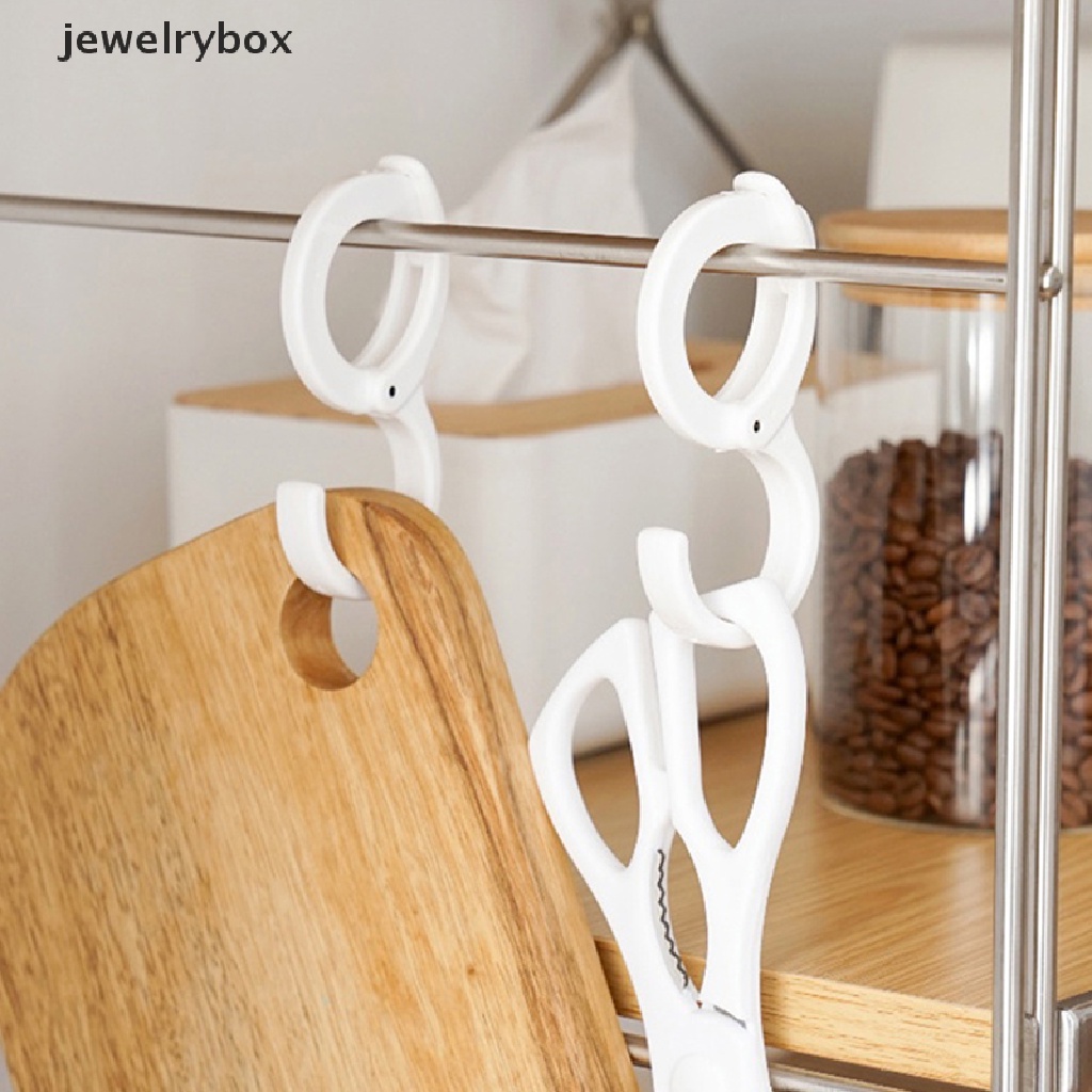 [jewelrybox] 5pcs Kait Posisi Kartu Berbentuk S Angin Lemari Pengait Lemari Rak Penyimpanan Rumah Butik