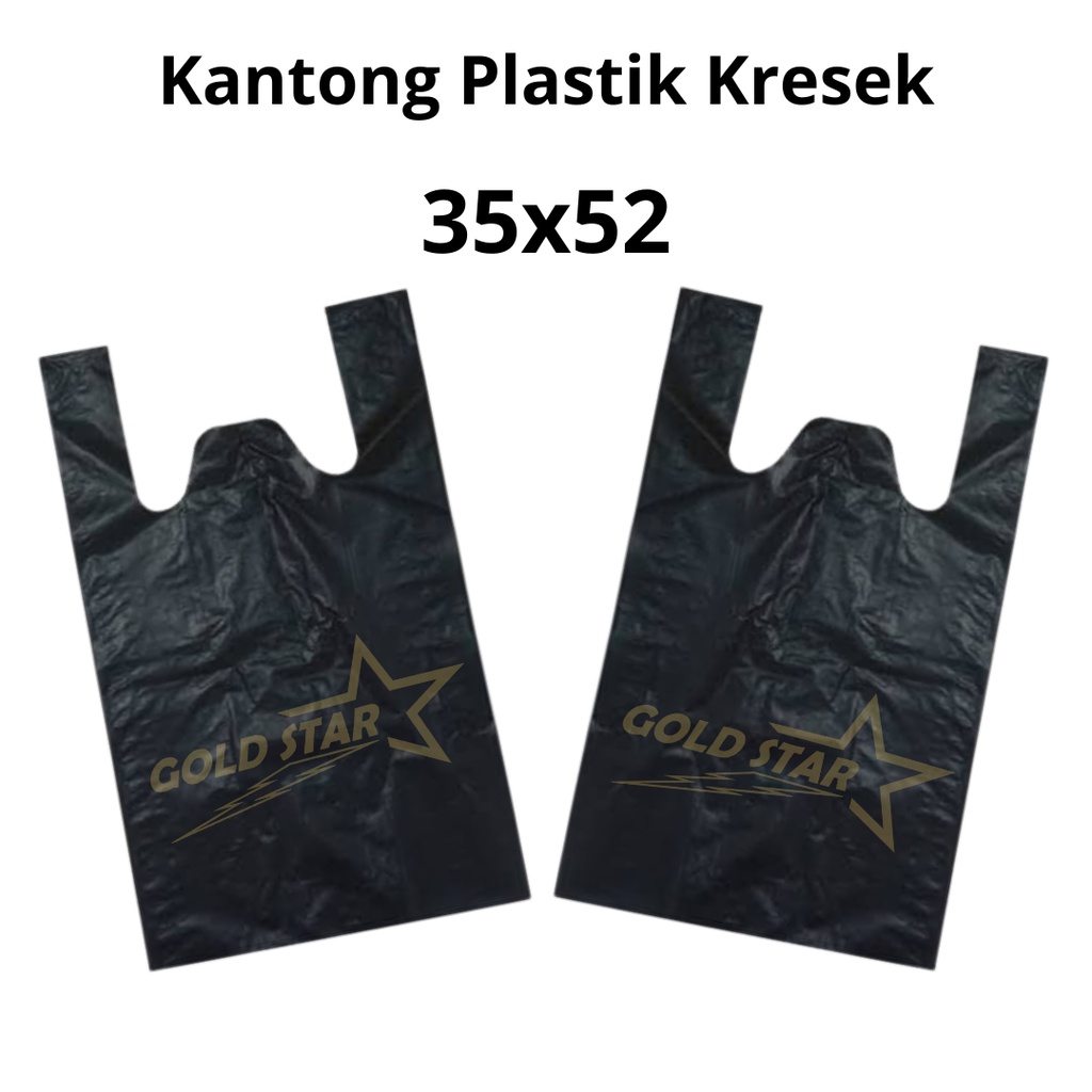 Tas Kresek Hitam Besar 35x52 Kantong Plastik Kresek Murah