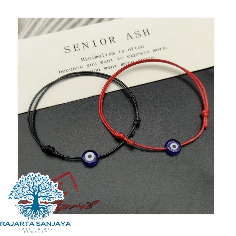 Gelang Persahabatan Handmade Rajarta Simbol Eye Devil Untuk Kekuatan dan Aura