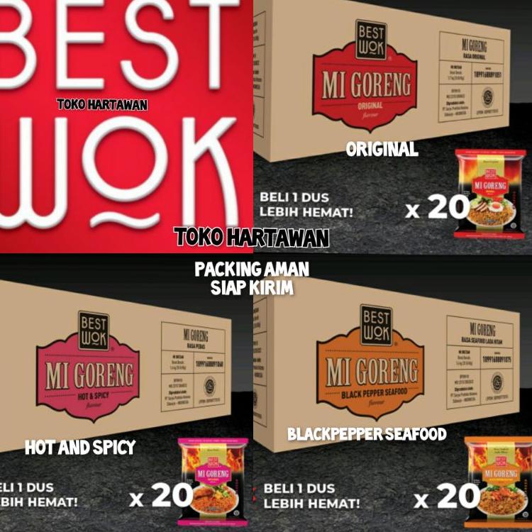 

TERBARU BEST SELLER √ Best Wok mie goreng 3 varian (original,spicy,blackpepper) karton dus 20pc