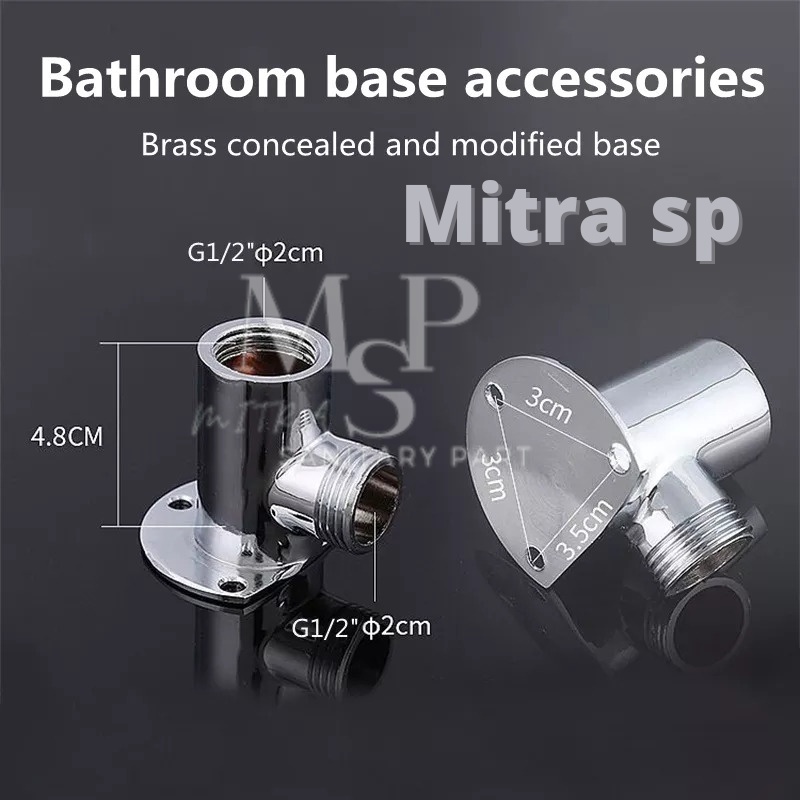 BRACKET PIPA WALL SHOWER DUDUKAN PIPA SHOWER GANTUNG TANPA BOBOK