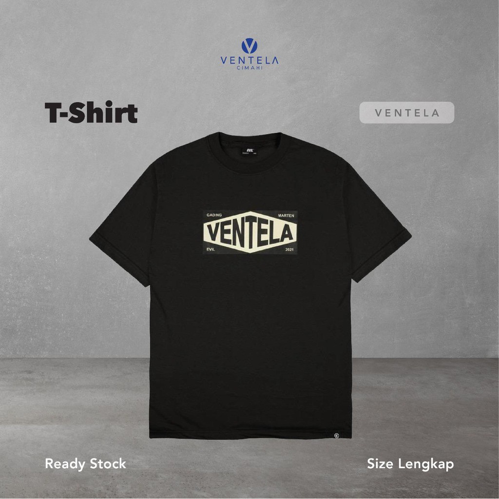 Ventela x Evil x Gading Martin TShirt - Logo Black