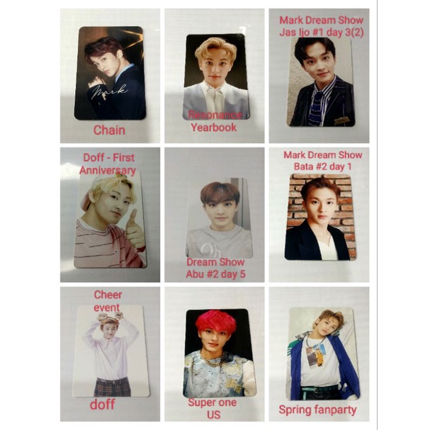 PC Mark Dream Show day 1 day 3 day 5 Mark fanparty Mark Chain Mark First Anniversary Mark Cheer even