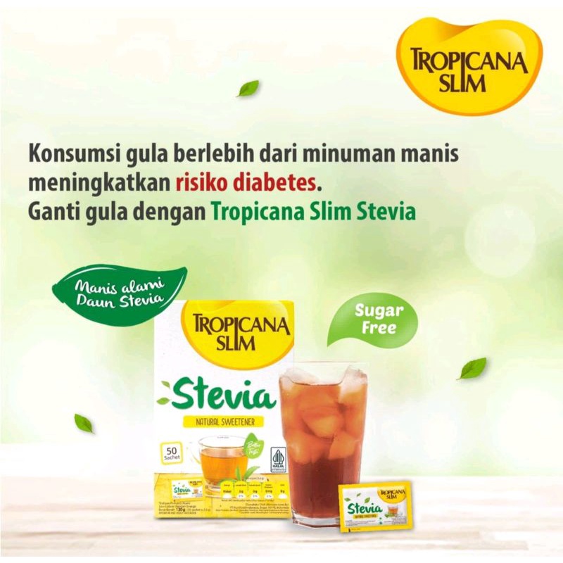 Tropicanaslim Tropicana sweetener diabetasol equal sachet saset pemanis gula tambahan gula diabetes gula diet sugar