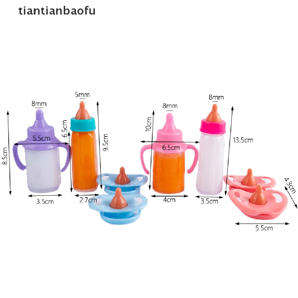 [tiantianbaofu] Magic Milk Bottle Pacifie 18inch American Doll Aksesoris Mainan Rumah Boneka Dekorasi Butik