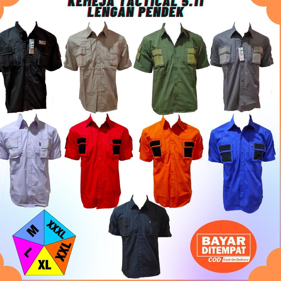 STOK TERBARU Kemeja Tactical Pendek Kemeja 511 Pendek Kemeja Lapangan Baju Tactical