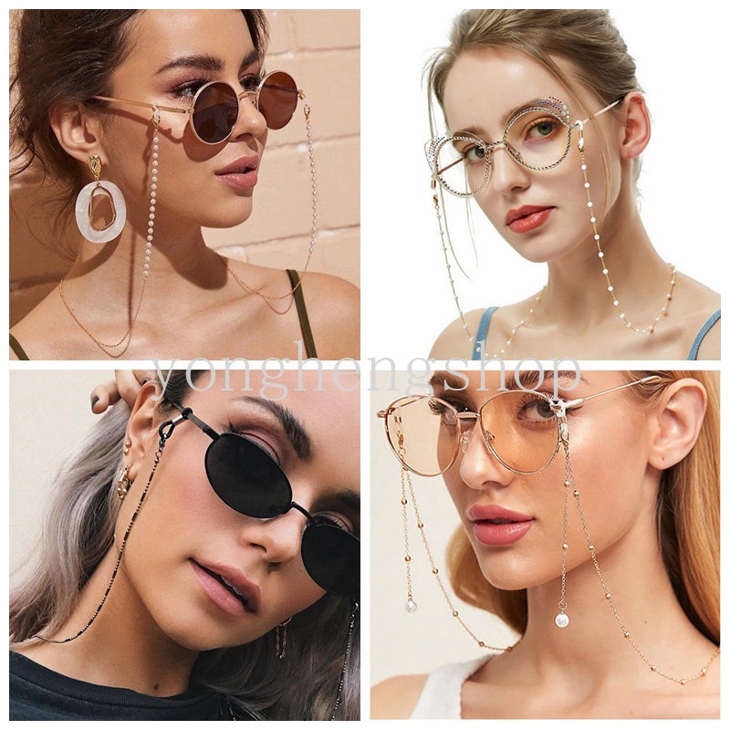 Fashion Simple Sunglasses Chain Vintage Mask Hanging Rope Masks Metal Lanyard Anti-lost Glasses Chains