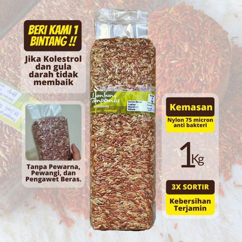 

Jangan Sampai Kehabisan!!!❄️ Beras Complete Mix - Beras Merah dg Beras Coklat Premium Lumbung Tampomas 1KG