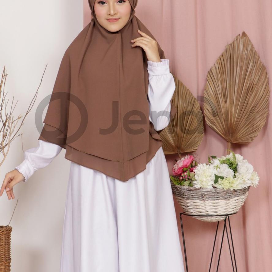 ❈ Bergo Maryam 2 Layer Hijab Instan Diamond Khimar Tali Non Pad Krudung Instant Kerudung Jilbab Jumb