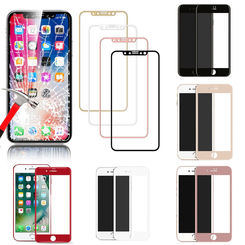 Kompatibel Untuk iPhone 11 Pro MAX X XS XR XS MAX/X8 6 6s 7plus 3D Melengkung Film Pelindung Layar Full Tempered Glass/Penjualan Panas