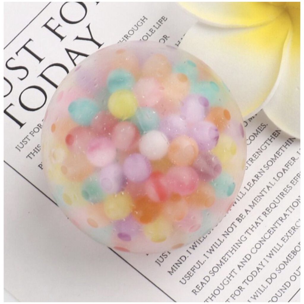 Squishy Jelly Ball Bola DNA Stress Relieve Fidget Toys Squeeze Sensory Toy Mainan Anak Relief Autism ADHD Slime Edukasi Edukatif