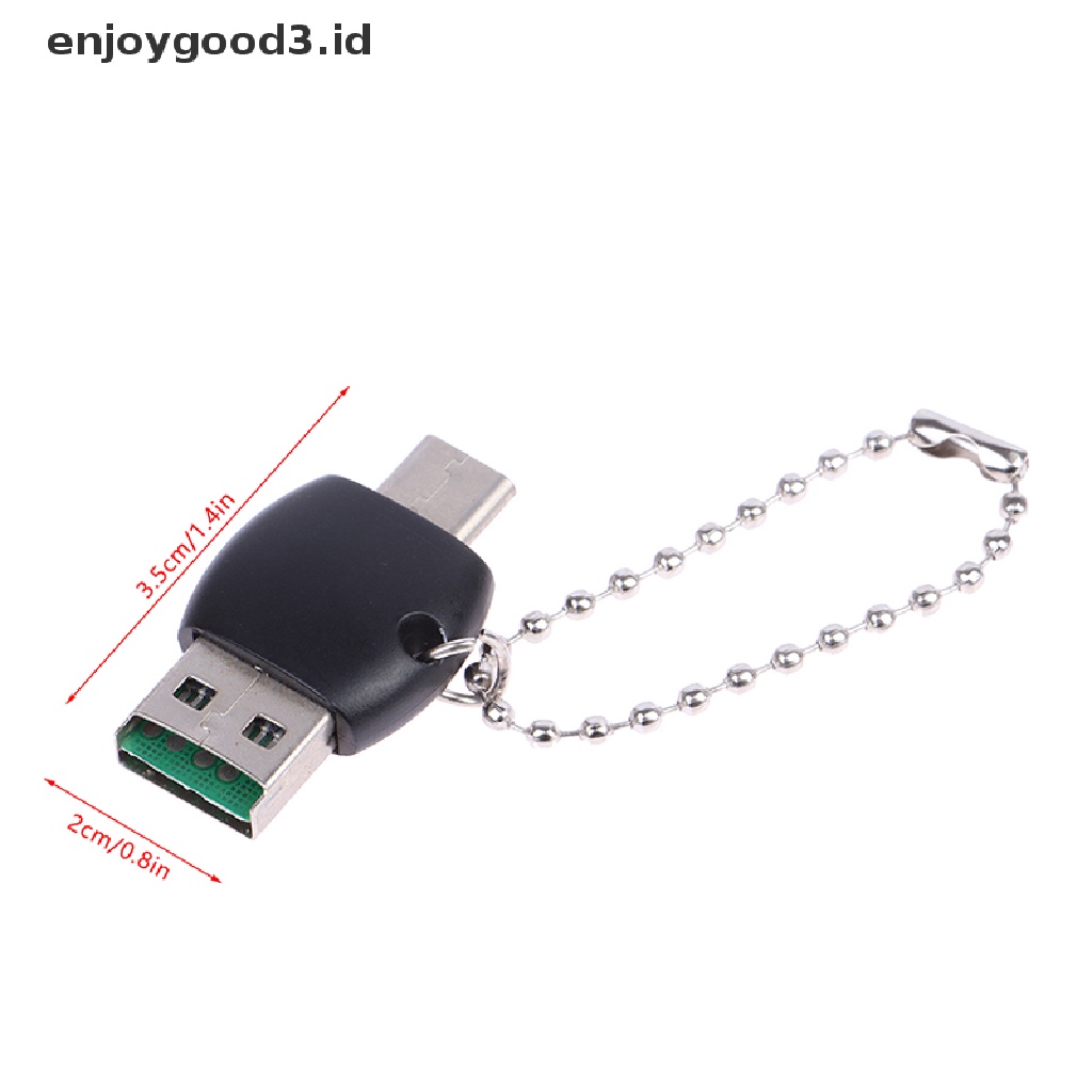 [Rready Stock] Type-c Card Reader OTG 2in1 TF Card Reader Tipe-c Adaptor Memory Flash Drive (ID)